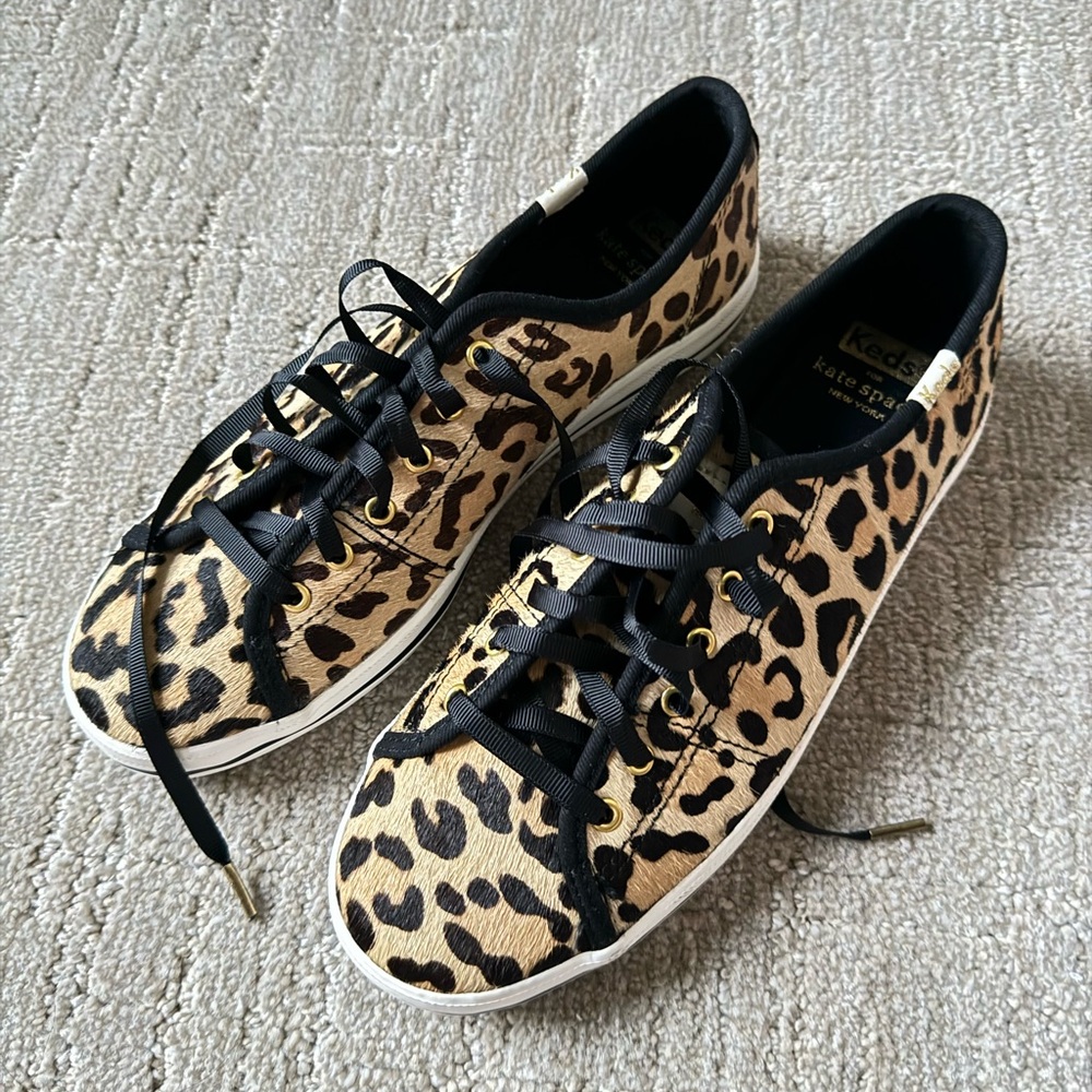 Leopard print Kate spade with keds sneakers